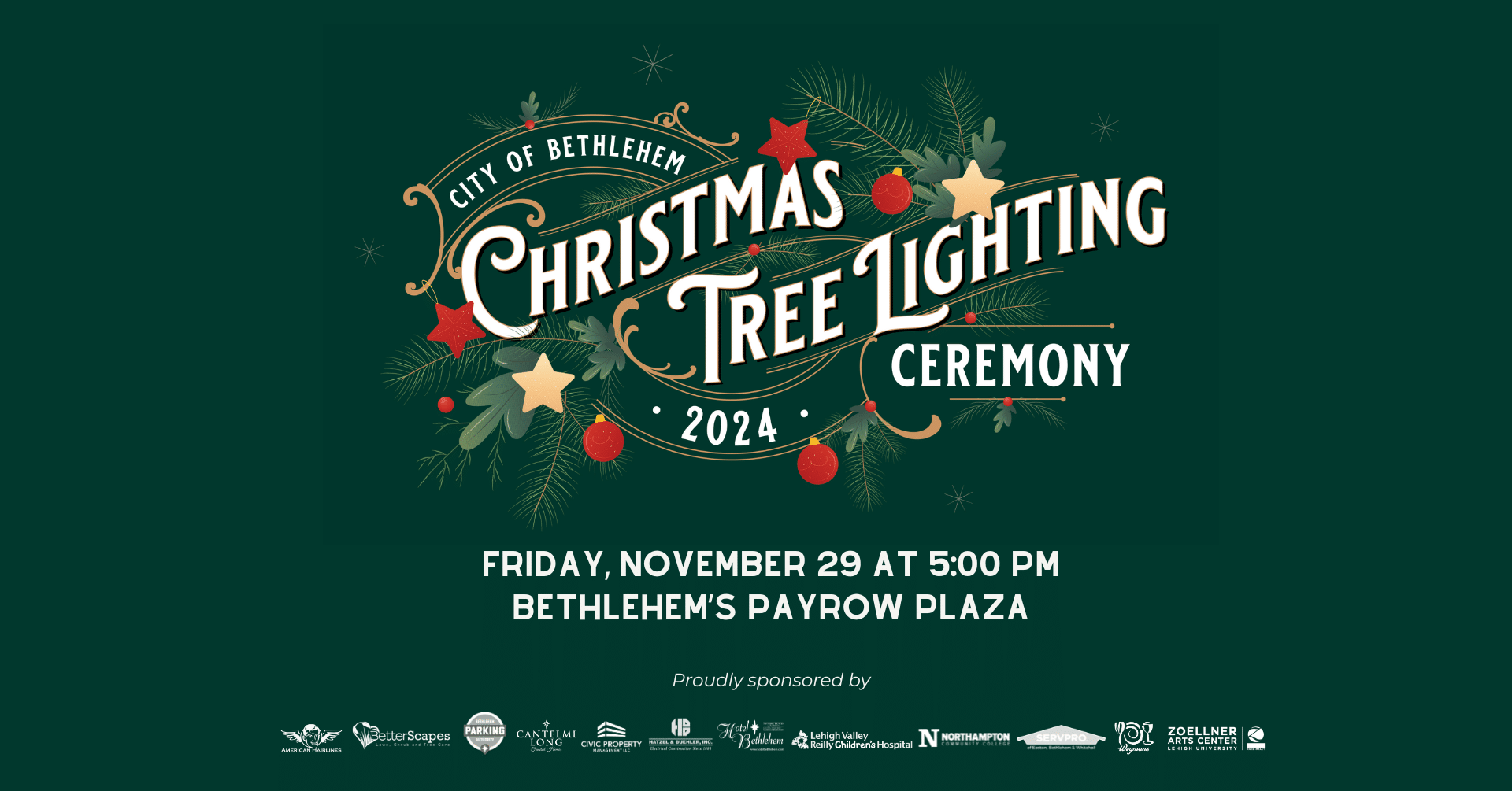 2024 Bethlehem Christmas Tree Lighting Ceremony